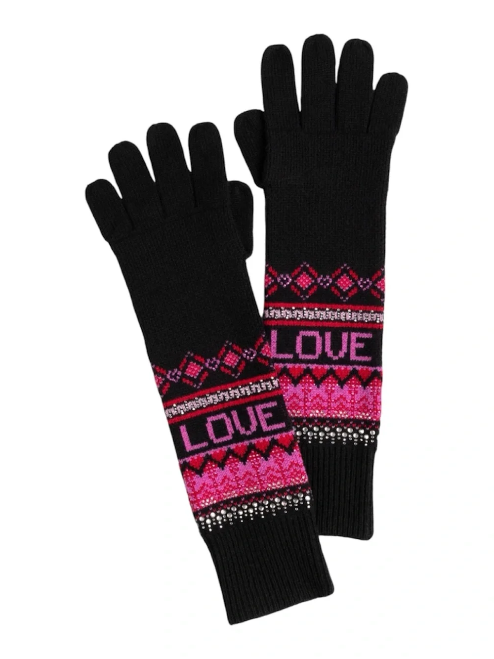 Johnny Was  'Love' Knit Long Gloves